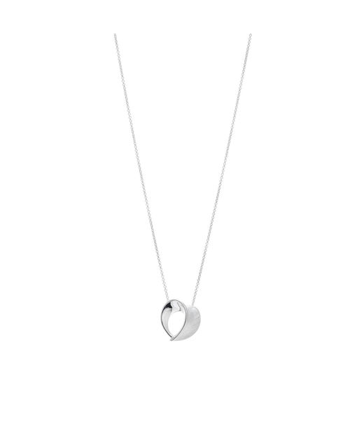 Hjärtformat halsband i äkta silver
