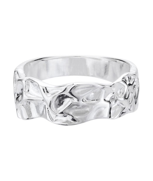 Organiskt formad ring i äkta silver