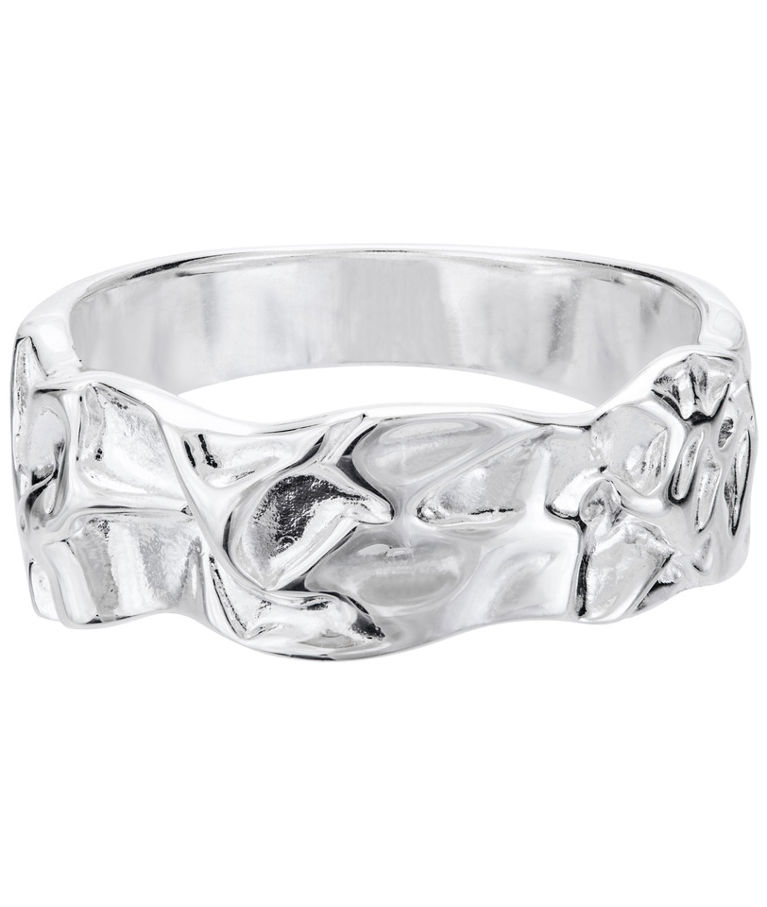 Organiskt formad ring i äkta silver
