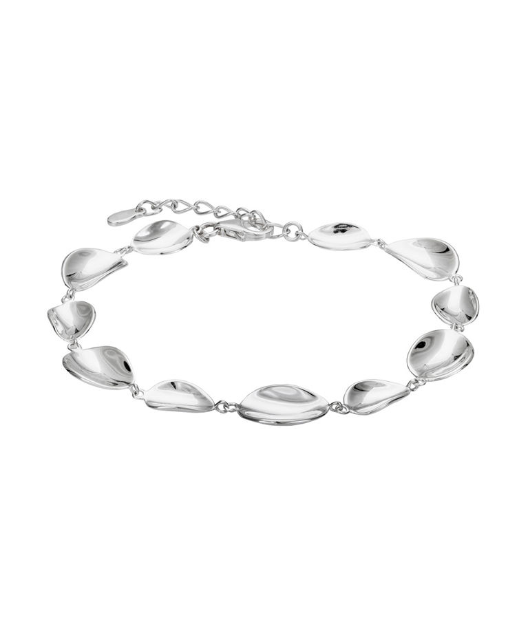 Armband i äkta silver med böljande form