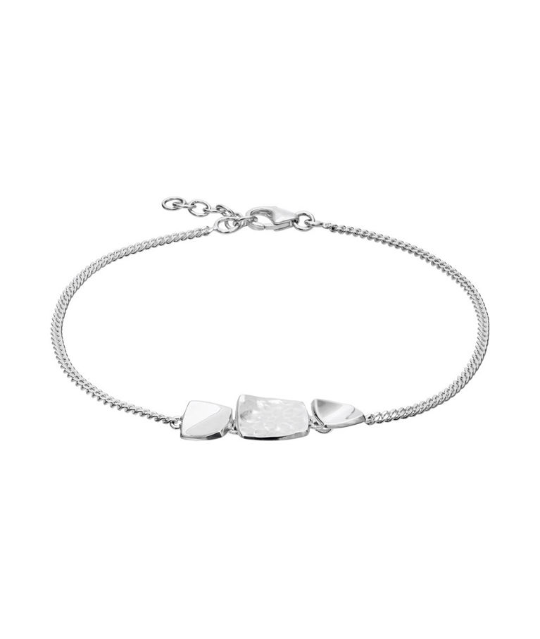 Armband i äkta silver med kvadrater