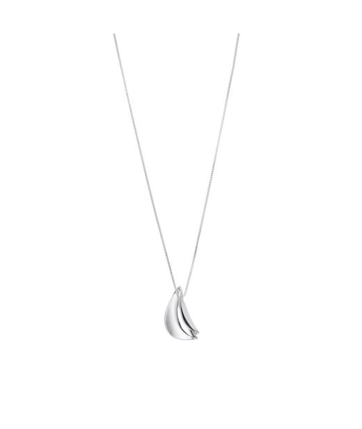 Halsband löv i äkta silver