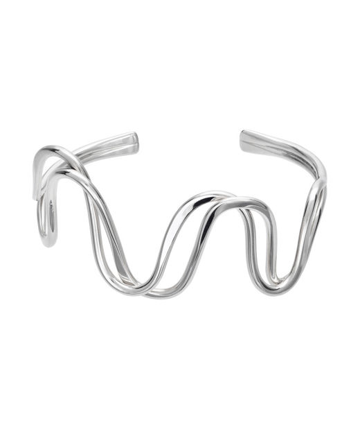 Öppen armring i äkta silver
