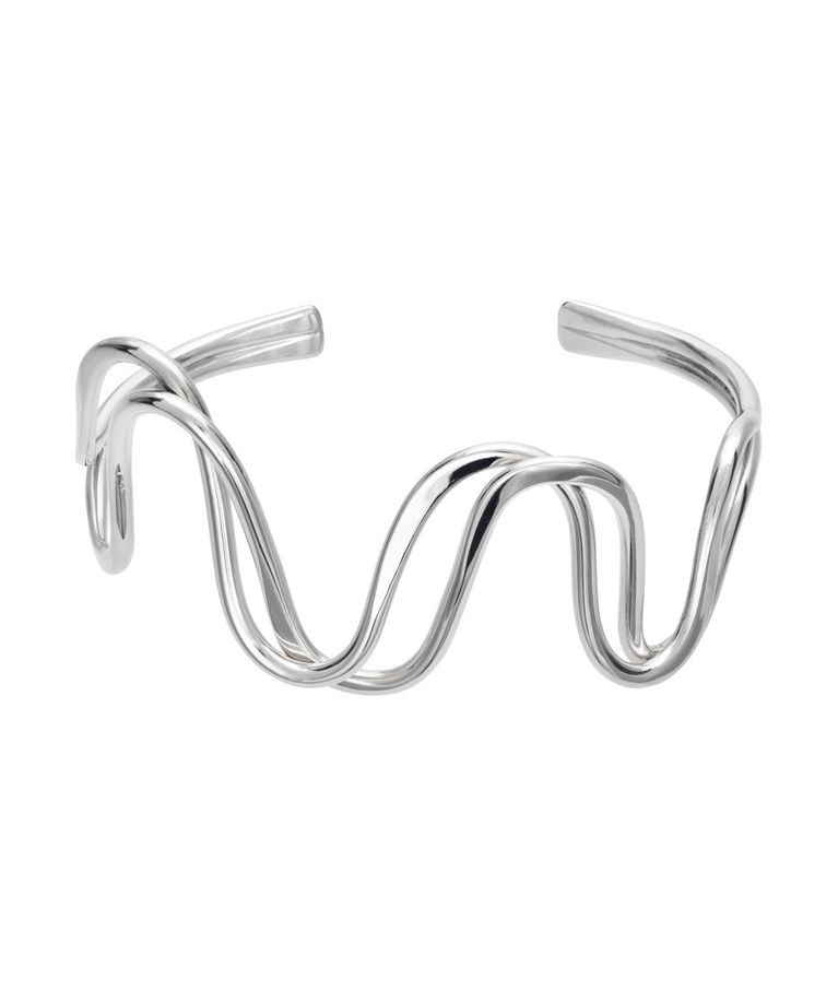 Öppen armring i äkta silver