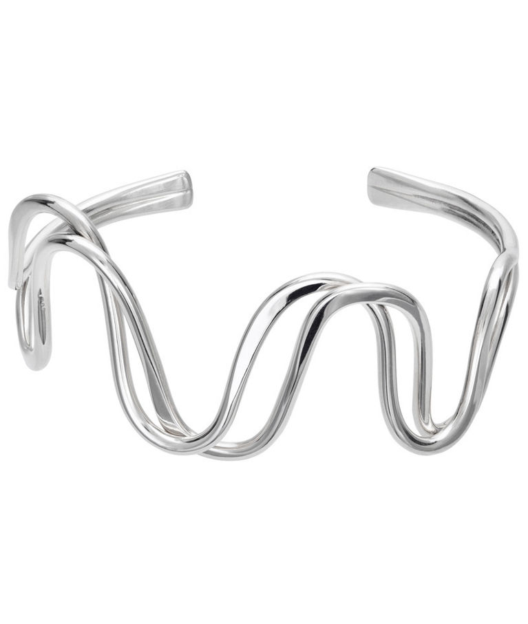Öppen armring i äkta silver
