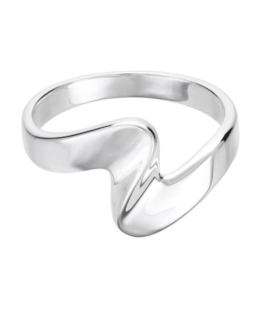Svängd ring i äkta silver