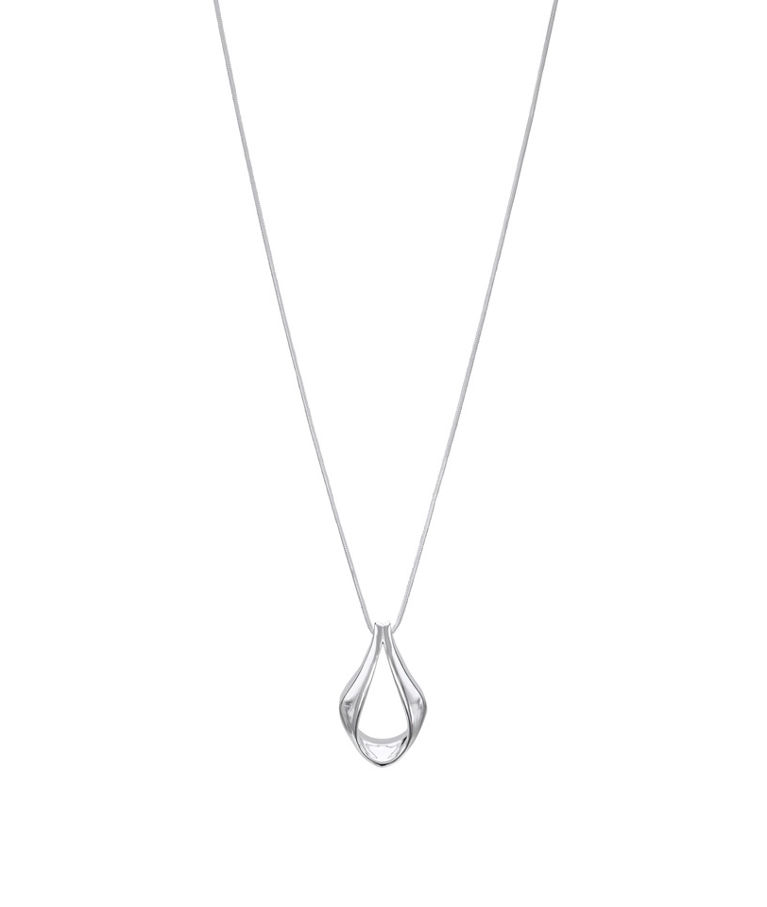 Halsband med droppform i äkta silver