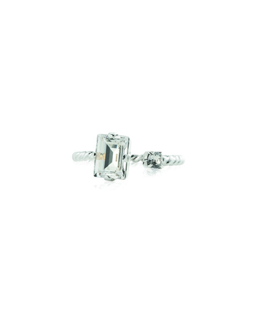 Mässingring Diora Crystal