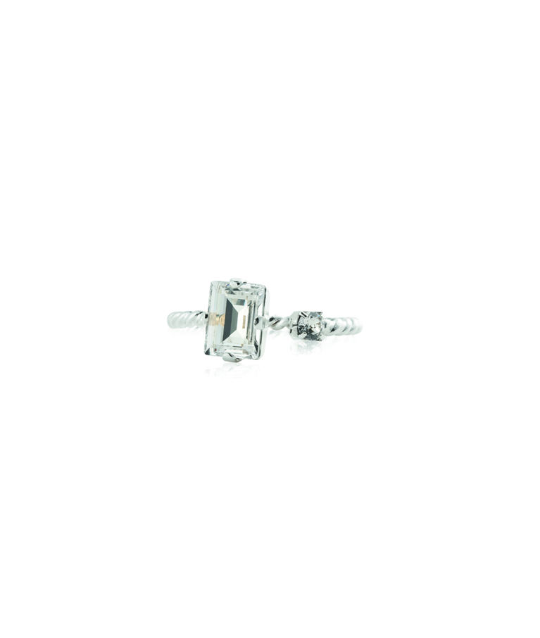 Mässingring Diora Crystal