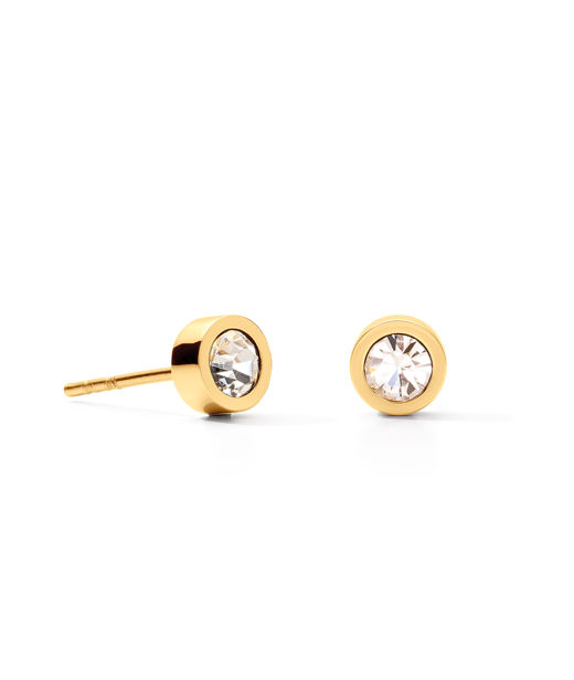 Stålörhängen Stud 5mm gold