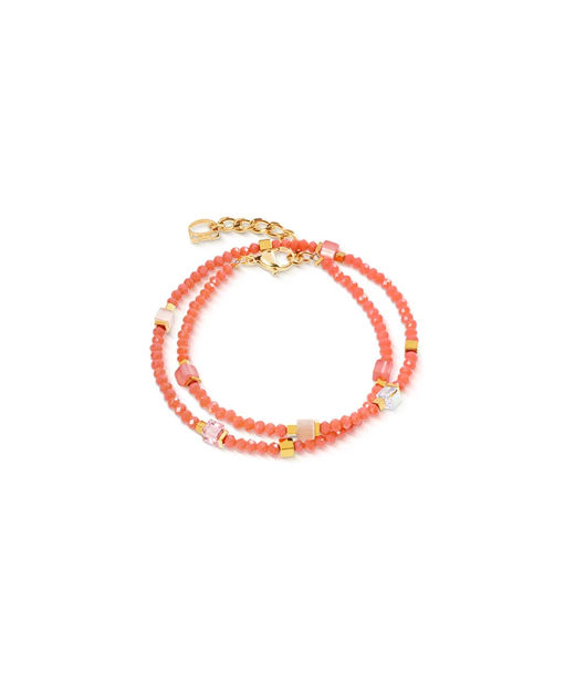 Stålarmband Joyful Orange gold