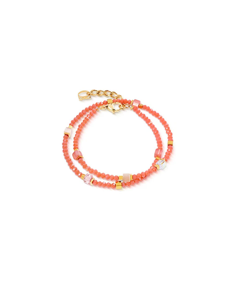 Stålarmband Joyful Orange gold