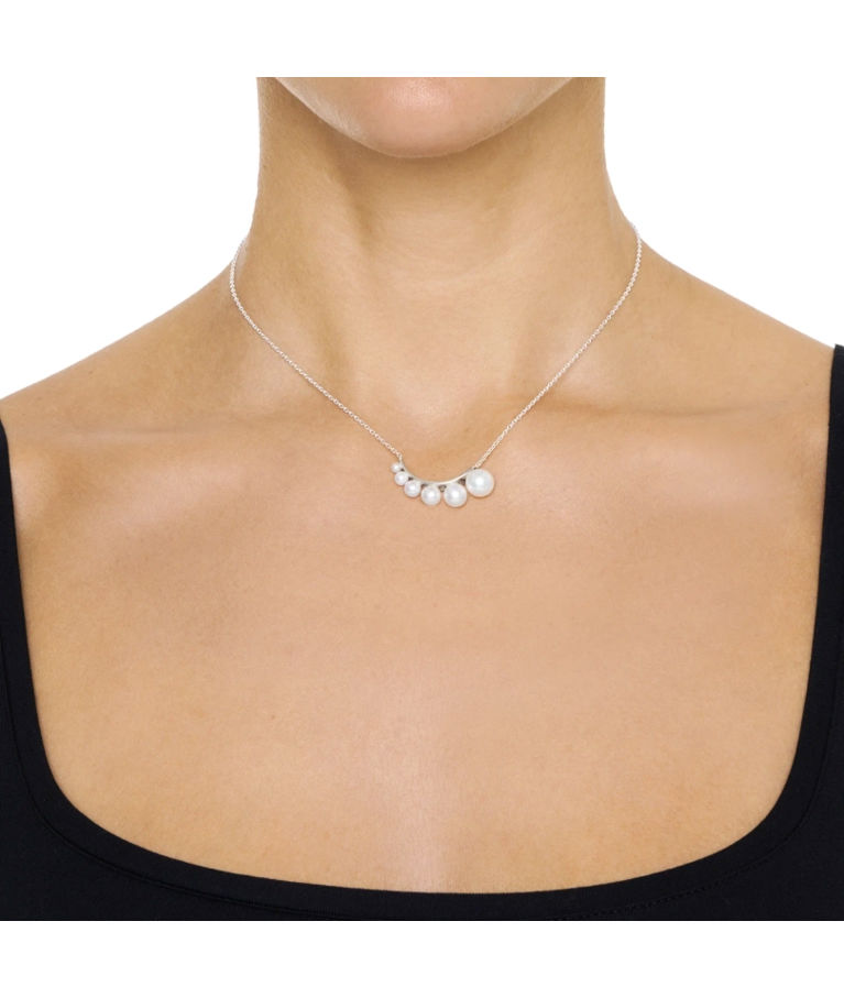 Silverhalsband Strings Of Pearls