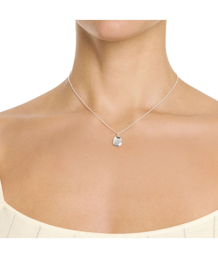 Silverhalsband Mini Rose Petal