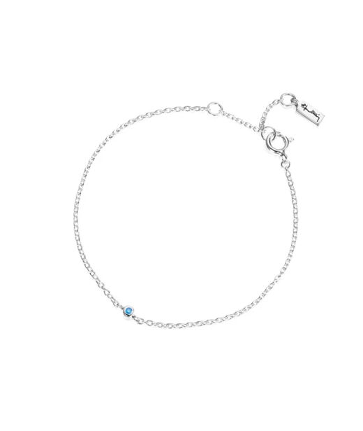 Silverarmband Micro Blink - Blue Topaz