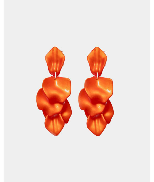 Plastörhänge Leaf Pearl Orange