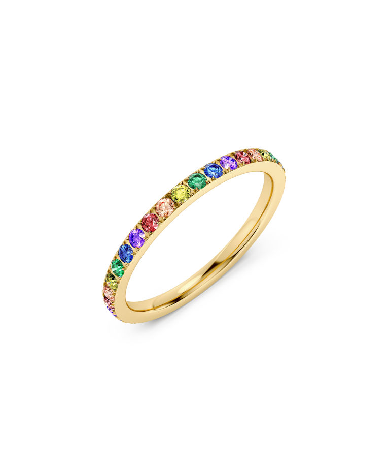 Stålring Rainbow Gold SU26