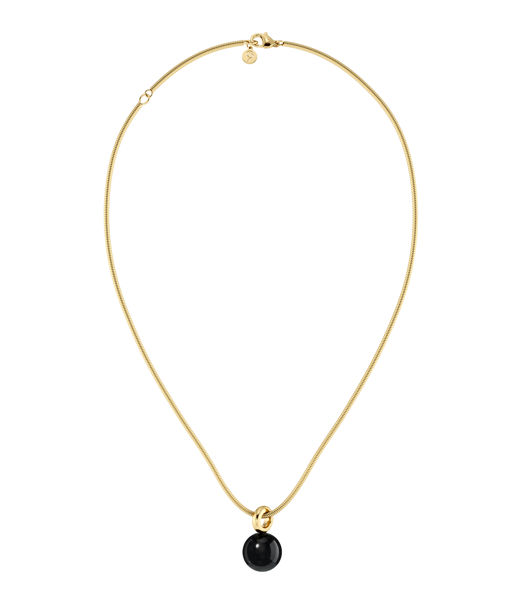 Stålhalsband Aura L Black Gold SU26