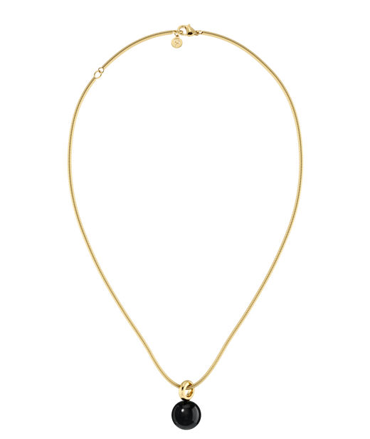 Stålhalsband Aura L Black Gold SU26