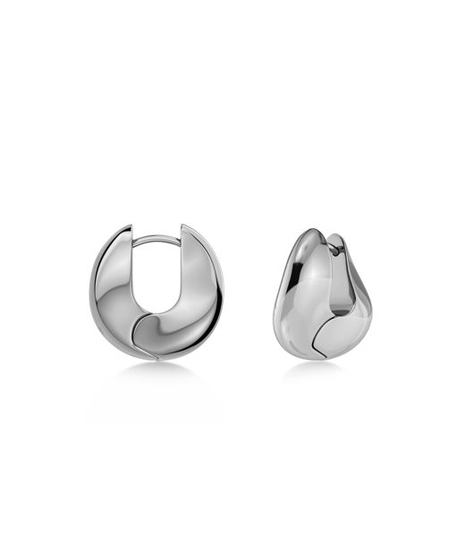 Stålörhänge Azura Hoops S Steel SU26
