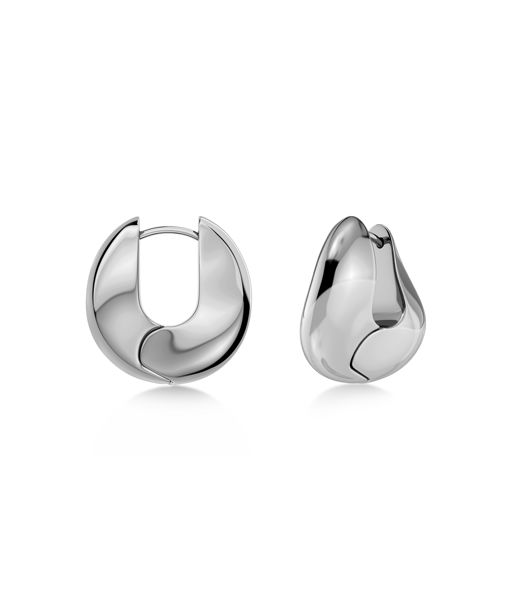Stålörhänge Azura Hoops L Steel SU26