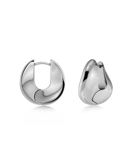 Stålörhänge Azura Hoops L Steel SU26