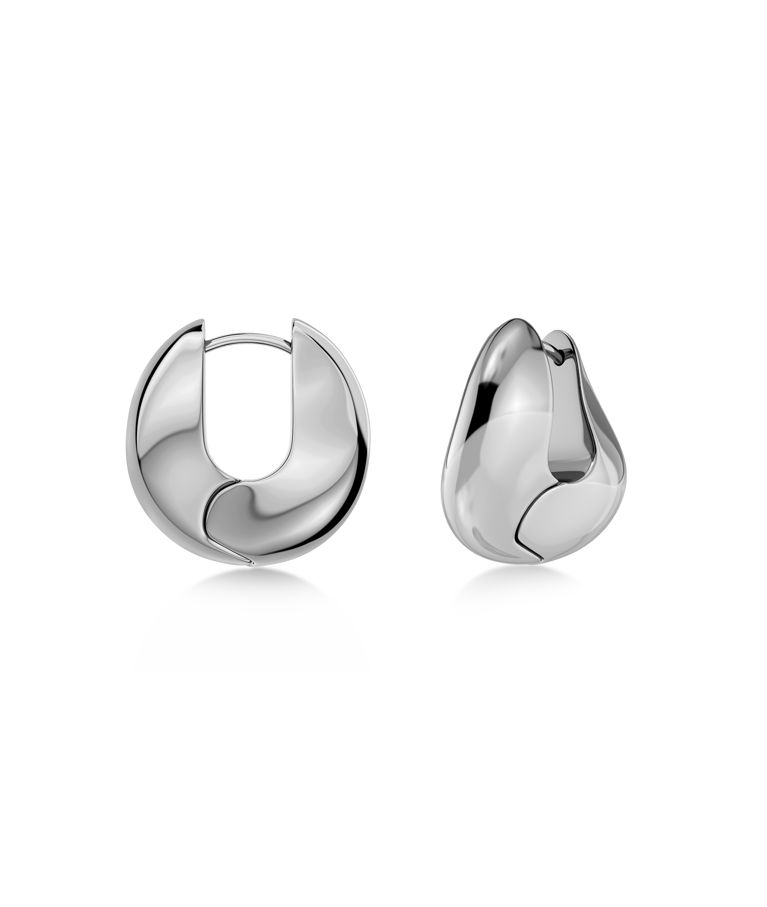 Stålörhänge Azura Hoops L Steel SU26