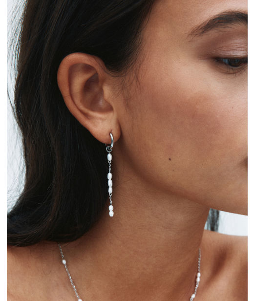 Stålörhänge Breeze Hoops L Steel SU26