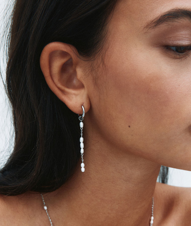 Stålörhänge Breeze Hoops L Steel SU26