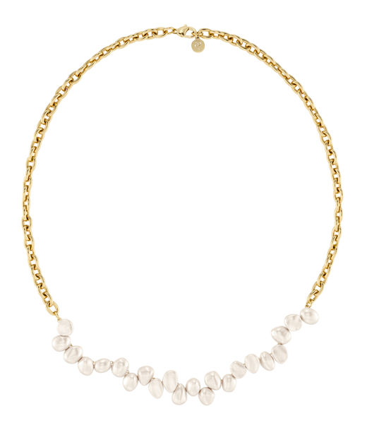 Stålhalsband Breeze Multi Chain Gold SU26