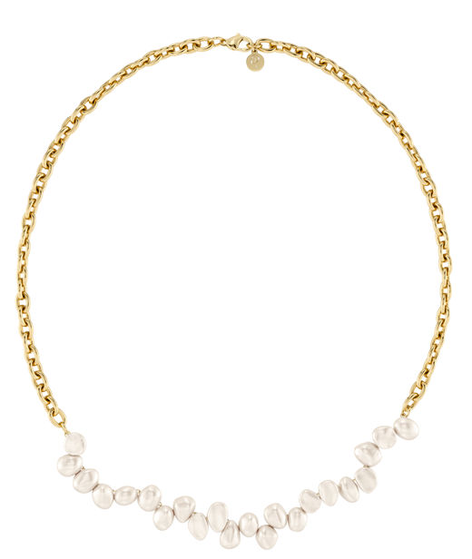 Stålhalsband Breeze Multi Chain Gold SU26