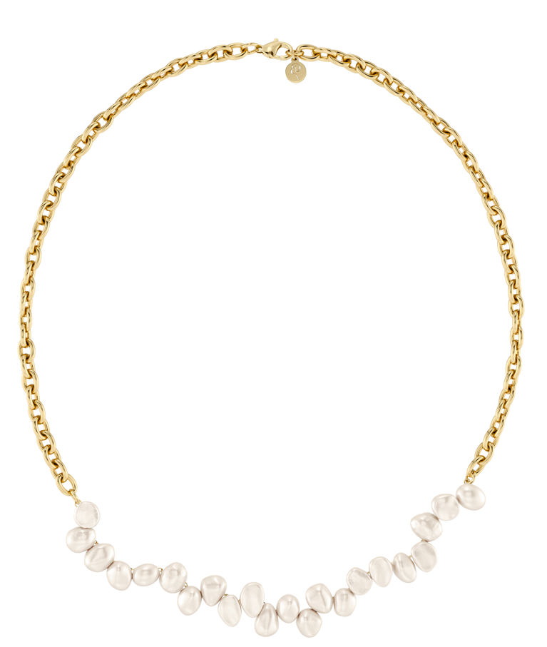 Stålhalsband Breeze Multi Chain Gold SU26