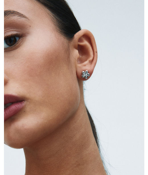 Stålörhänge Daisy Studs Steel SU26