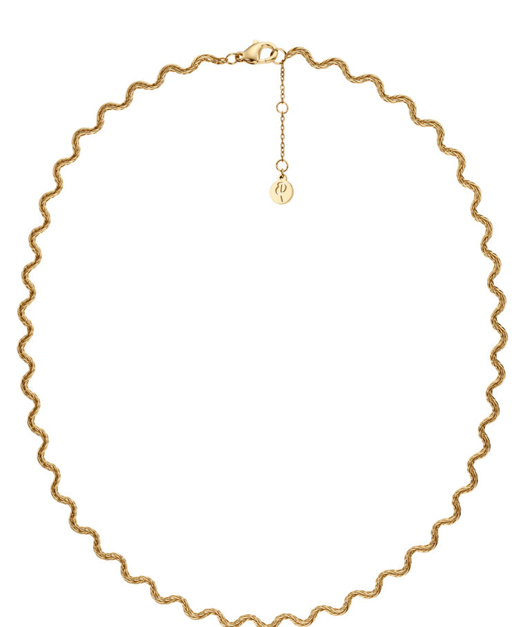 Stålhalsband Mini Spiral Gold SU26