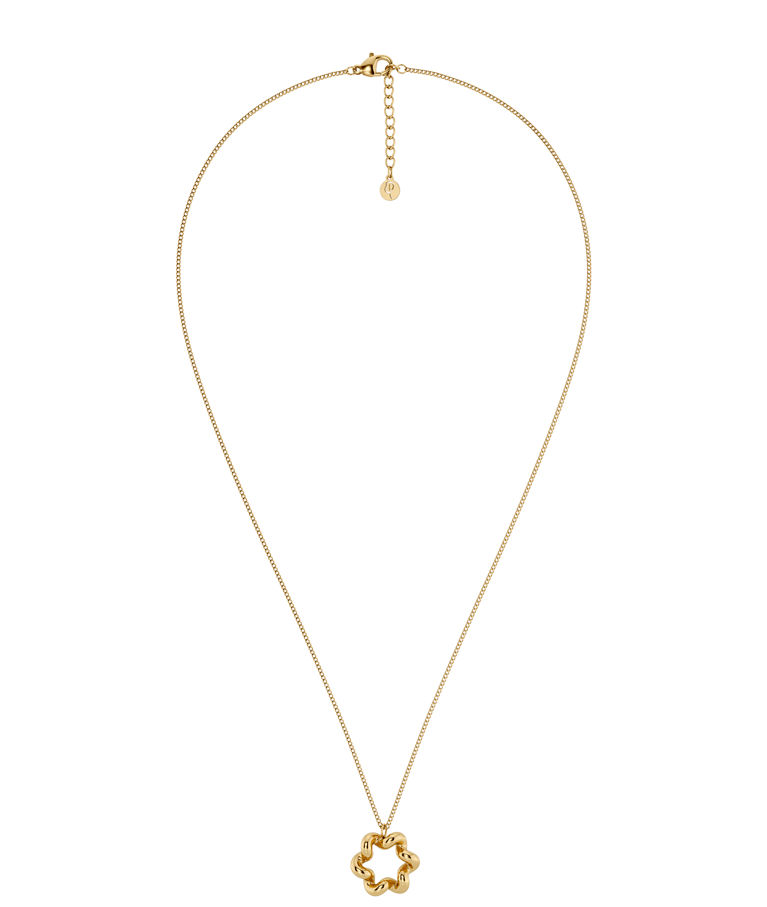 Stålhalsband Spiral Gold SU26
