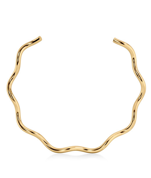 Stålhalsband Spiral Collier Gold SU26