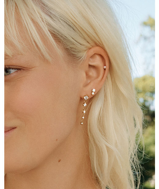 Stålörhänge Teeny Studs Gold SU26