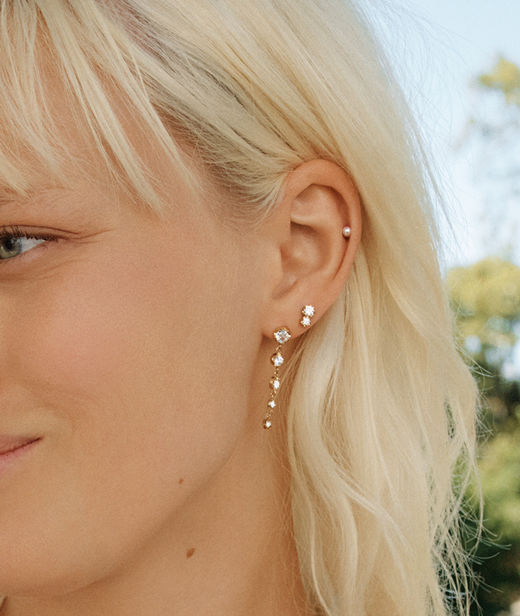 Stålörhänge Teeny Studs Gold SU26