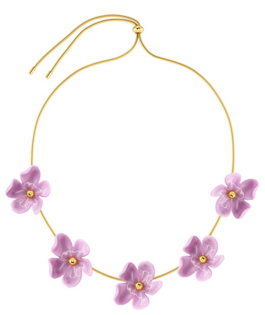 Stålhalsband Wildflower Fuchsia Gold SU26