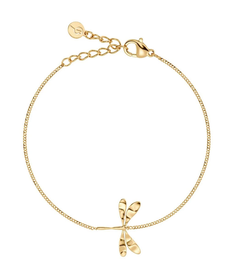 Stålarmband Dragonfly Gold SU26