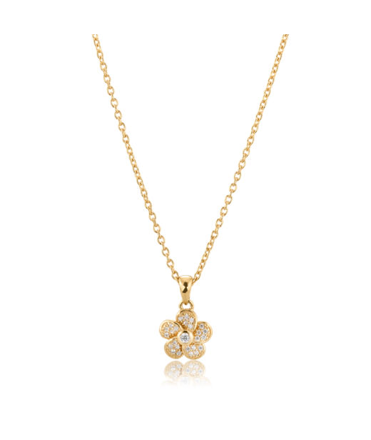 Silverhalsband Rose Sparkling fg