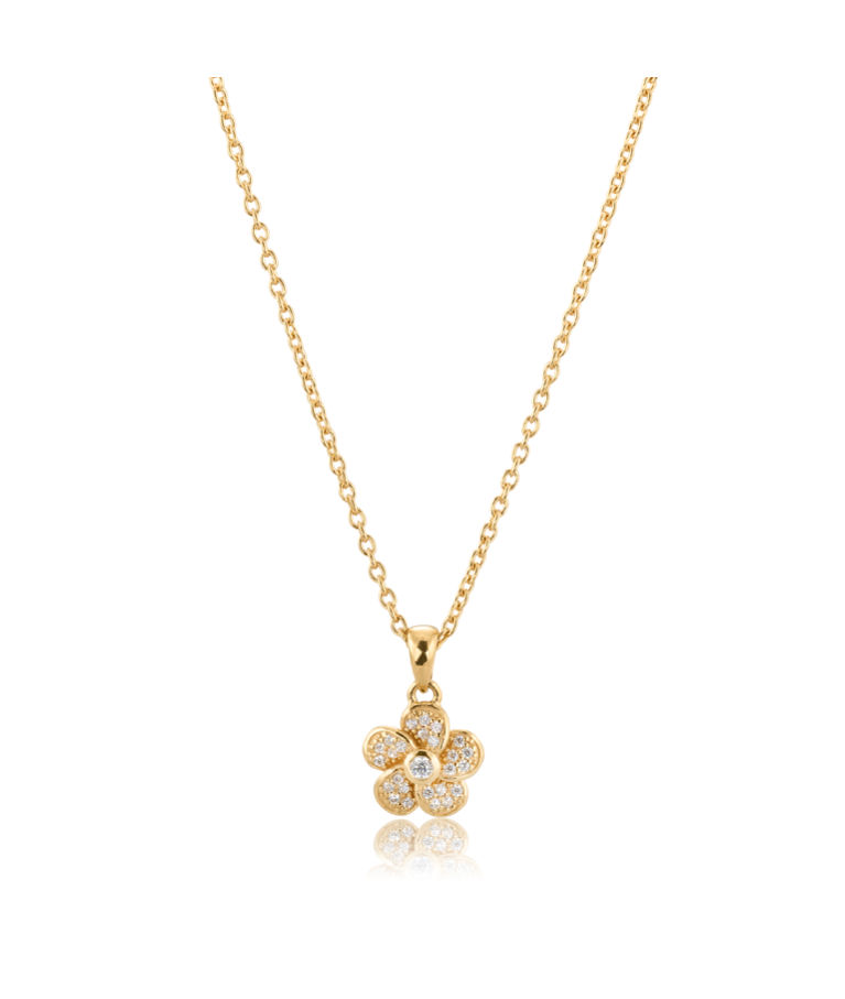 Silverhalsband Rose Sparkling fg