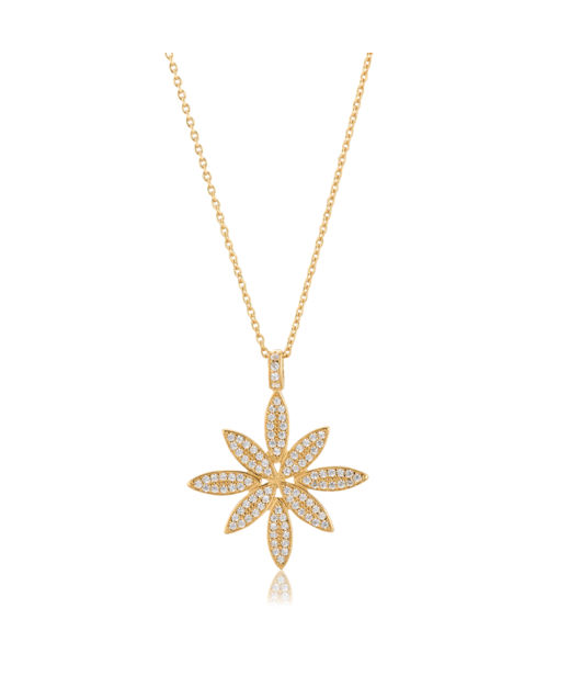 Silverhalsband Ellipse Flower Sparkling fg