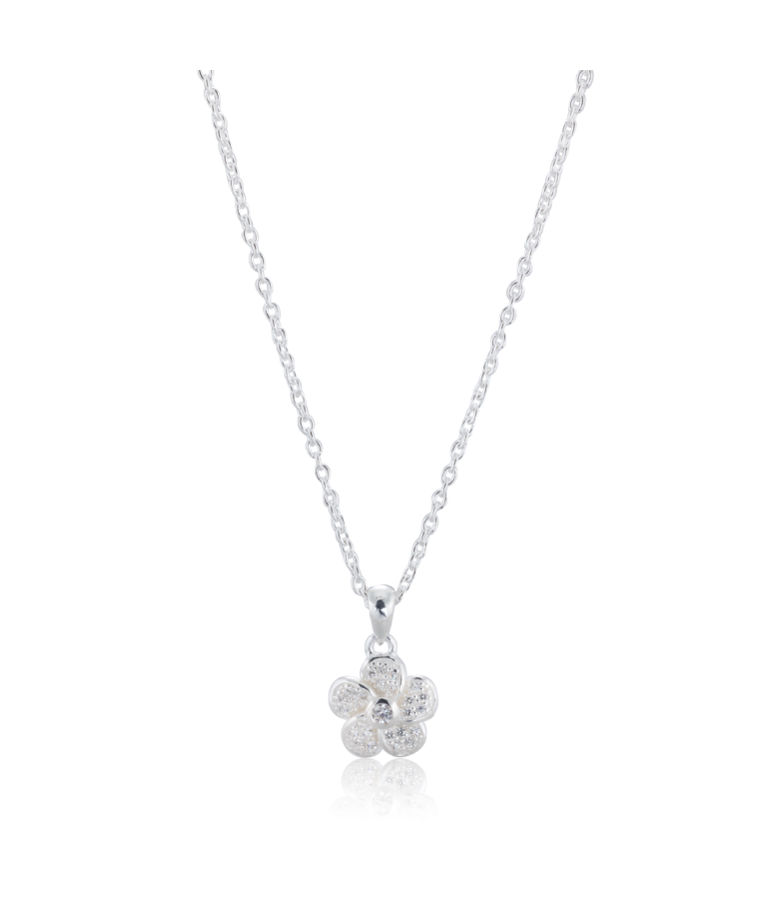 Silverhalsband Rose Sparkling