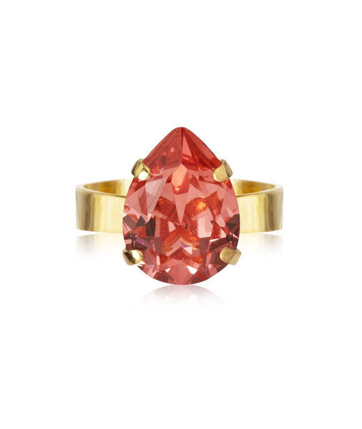 Mässingsring MINI DROP ROSE PEACH GOLD