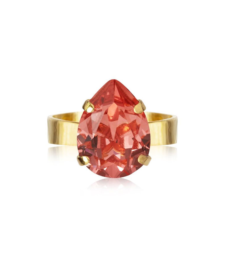 Mässingsring MINI DROP ROSE PEACH GOLD