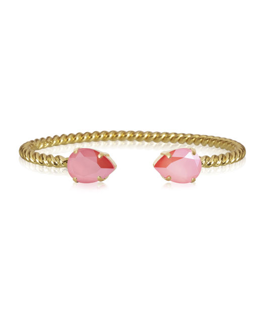 Mässingsarmband MINI DROP LIGHT CORAL GOLD