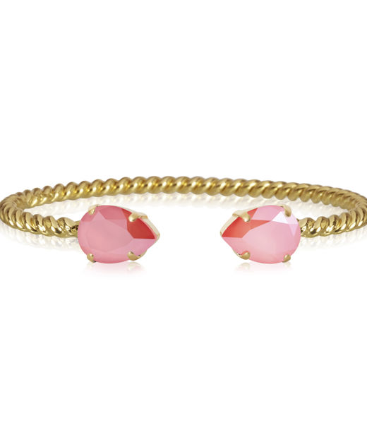 Mässingsarmband MINI DROP LIGHT CORAL GOLD