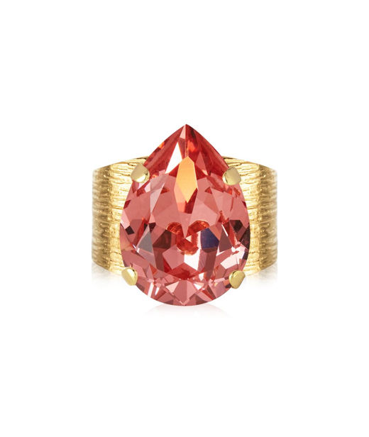 Mässingsring CLASSIC DROP ROSE PEACH GOLD