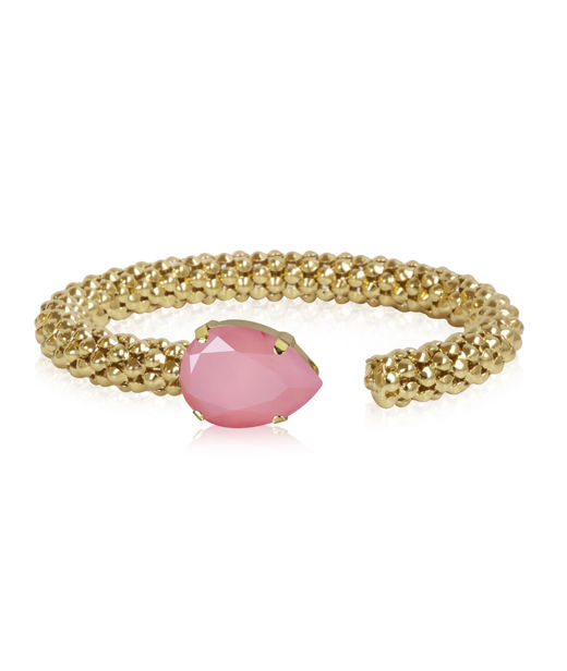Mässingsarmband CLASSIC ROPE LIGHT CORAL GOLD